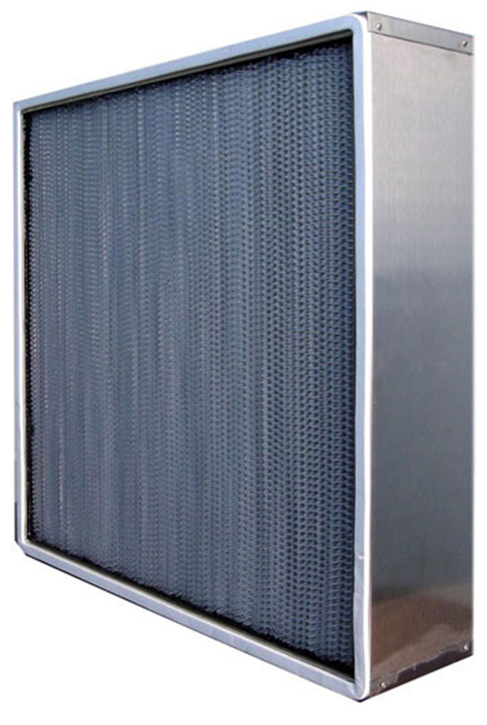 400度耐高温高效过滤器也叫耐350/400度高温高效空气过滤器和不含硅高温高效空气过滤器